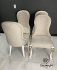 Cadeira Contemporânea Especial Entalhada Luis XV